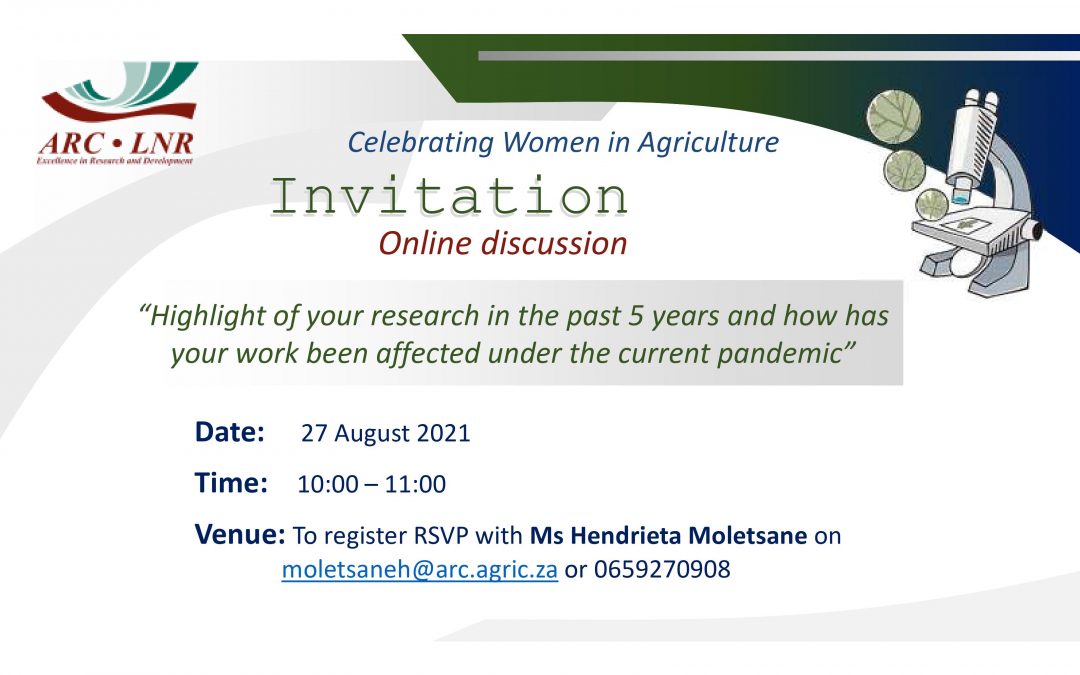 ARC Online Discussion | Celebrating Women in Agriculture